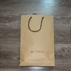 Etro Brown Shopping Bag with Black Handles